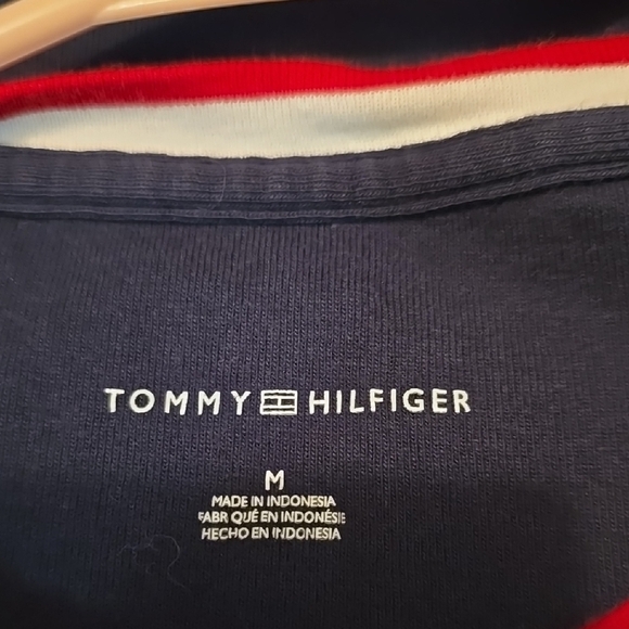 Tommy Hilfiger Blue Fitted Short Sleeve T-Shirt M - Picture 2 of 3